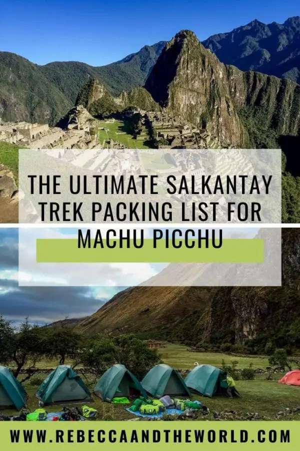 salkantay trek packing list reddit