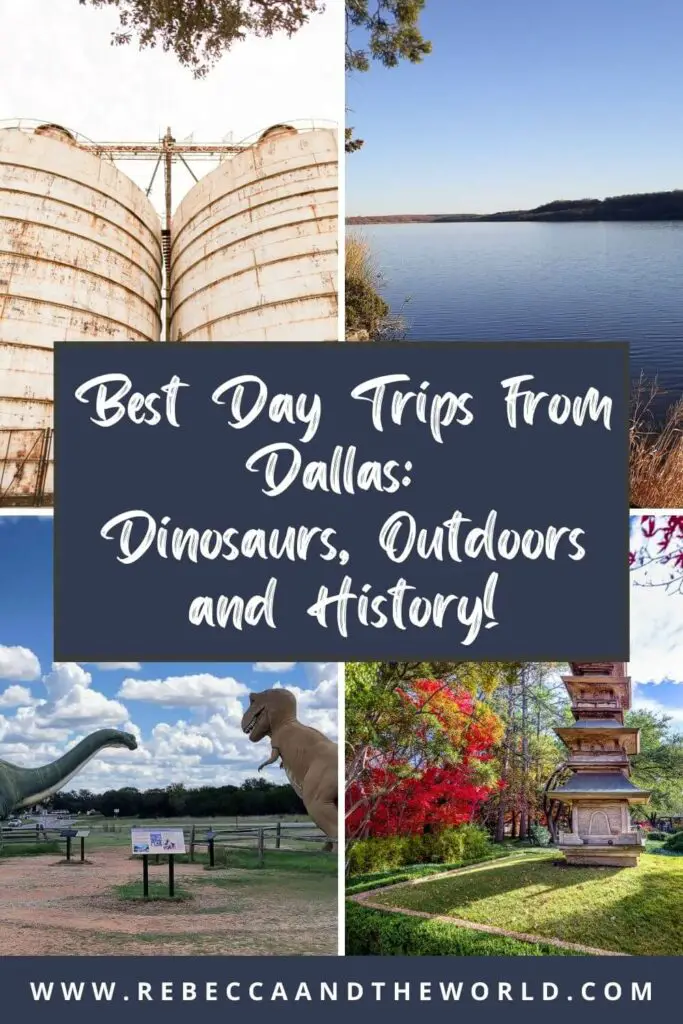 Looking for day trips from Dallas TX? These options include escaping the city for lakeside visits, historic towns and dinosaurs! They're all under 3 hours' drive from Dallas, making them easy to reach. | Dallas | Dallas TX | Texas | Day Trips from Dallas | Places to Visit Near Dallas | Visit Dallas | Texas Travel | Things to Do Around Dallas | Dallas Day Trip | Day Trips in Texas | Best Road Trips from Dallas | Places Near Dallas